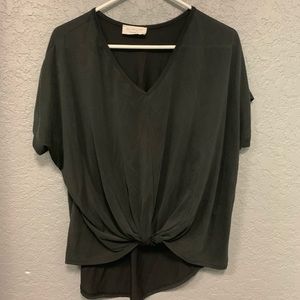 Gray/green blouse